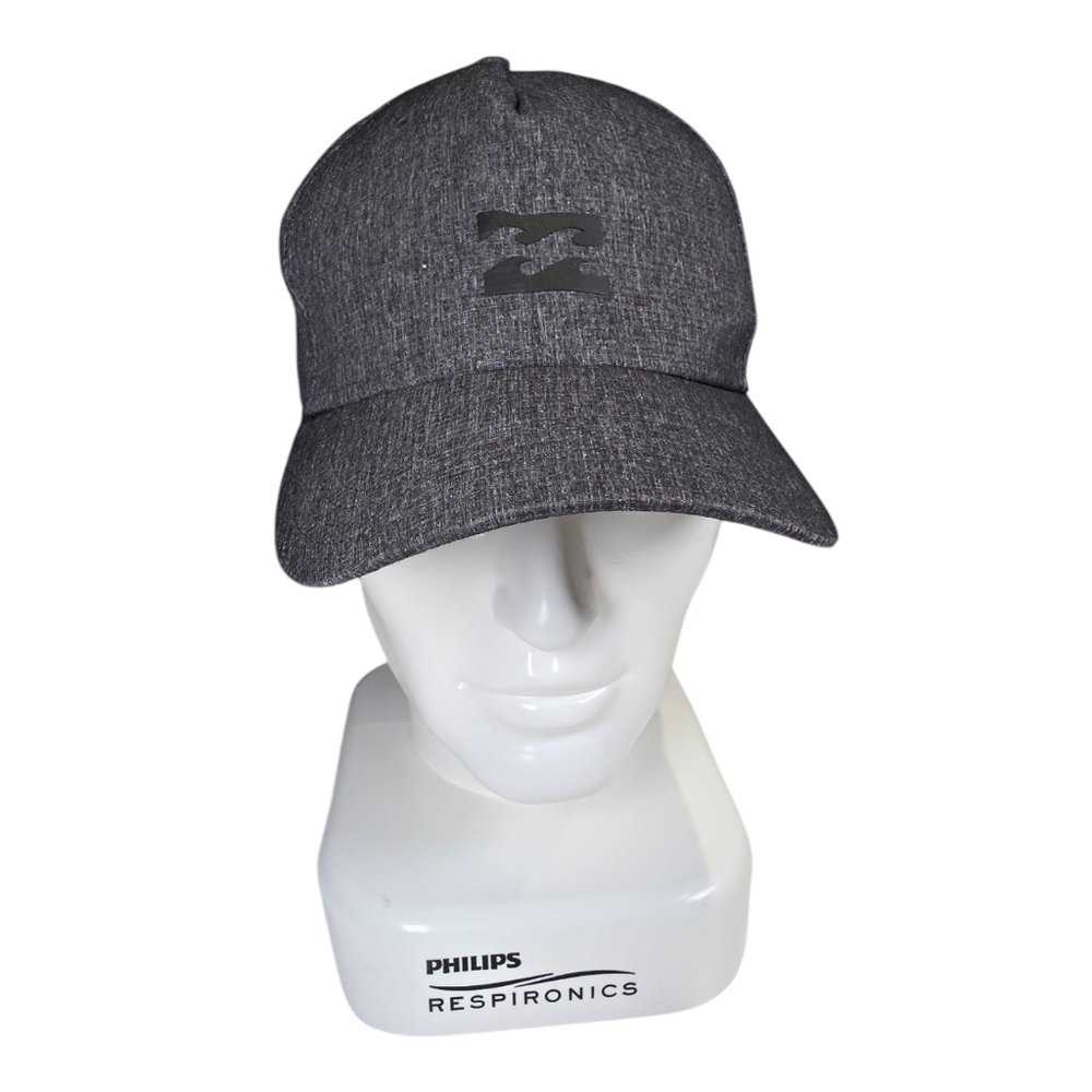 Billabong Gray Fitted Hat L/XL Flexfit Stretch Cap Logo Embroidered Surf Skate C